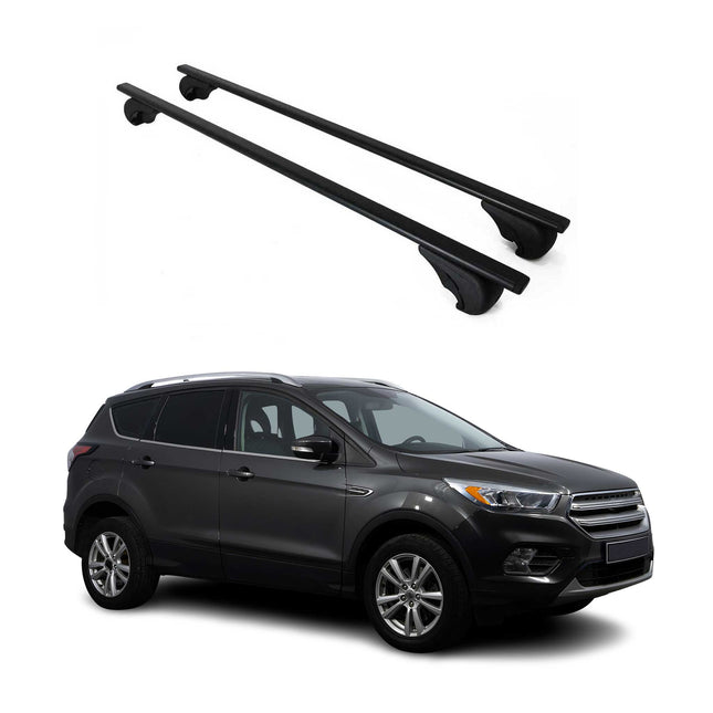 Dachträger Grundtäger für Ford Kuga II Titanium 2012-2019 75kg Metall Schwarz