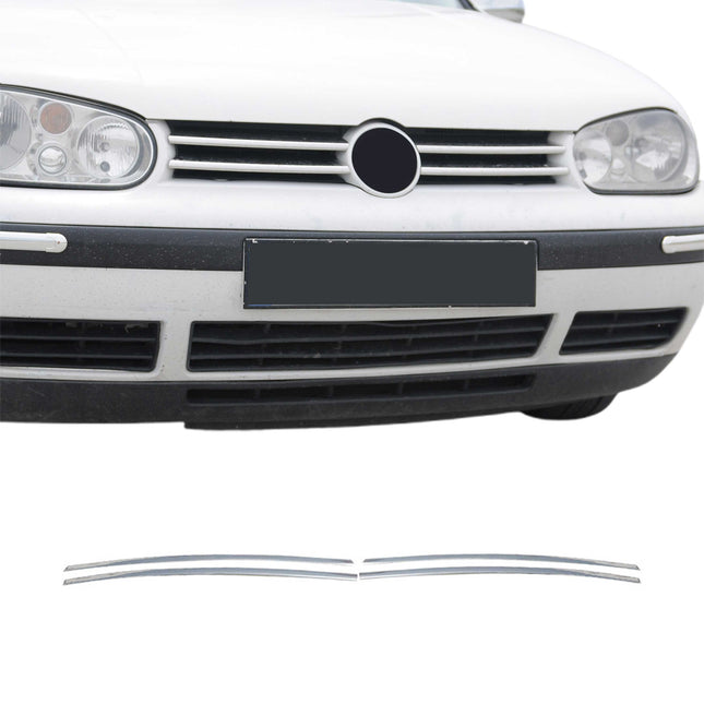 Kühlergrill Leisten Grillleisten für VW Golf 2003-2009 Edelstahl Chrom 4tlg
