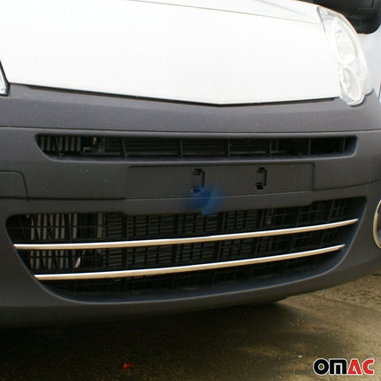 Kühlergrill Leisten Grillleisten für Renault Kangoo 2008-2020 Edelstahl Chrom 2x