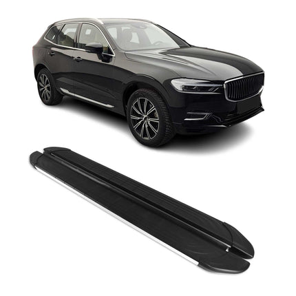 Trittbretter Seitenschweller für Volvo XC60 2018-2026 Aluminium Schwarz Silber