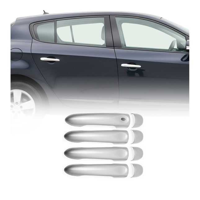 Türgriffblende für Renault Laguna III Latitude Matt Satin Chrom Edelstahl 4x 1S