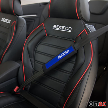 SPARCO Lenkradbezüge Schulterpolster Satz Universal Lenkradschutz Schwarz Blau