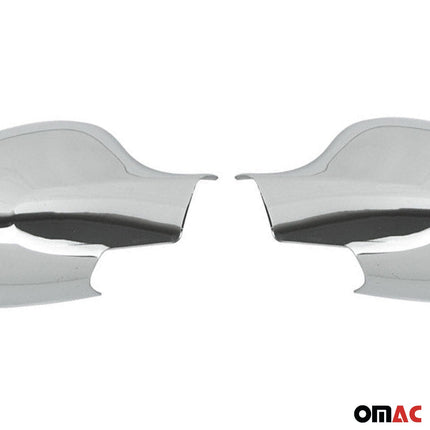 Spiegelkappen Spiegelabdeckung für Renault Thalia 2008-2013 Chrom ABS Silber