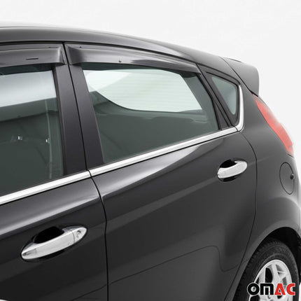 Fensterleisten Zierleisten für Ford Fiesta 2008-2019 Schrägheck Edelstahl 8tlg