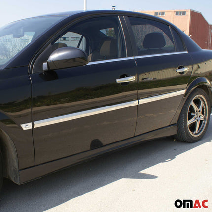 Seitentürleiste Türleisten Türschutzleiste für Opel Vectra C 2002-2008 Chrom 4x