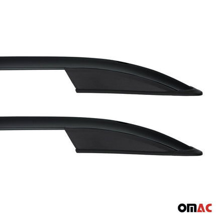 Dachreling Dachträger für Peugeot 3008 2016-2019 Schwarz Aluminium 2 tlg