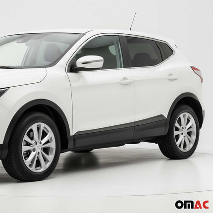 Seitentürleiste Türschutzleiste für Nissan Qashqai J11 2014-2021 Chrom Dunkel 4x