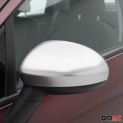 Spiegelkappen Spiegelabdeckung für Fiat Grande Punto 2005-2009 Edelstahl Matt