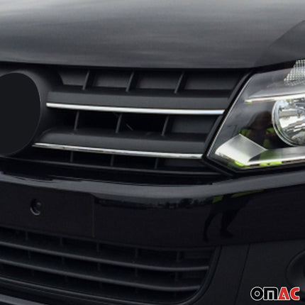 Kühlergrill Leisten Grillleisten für VW Amarok 2010-2016 Edelstahl Chrom 4tlg