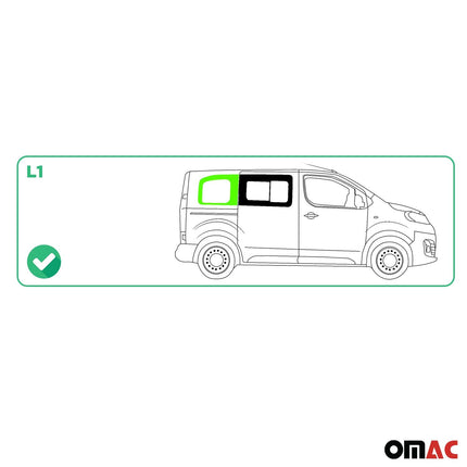 Seitenfenster Auto Fenster für Opel Vivaro C 2019-2026 Schwarz Rechts L1