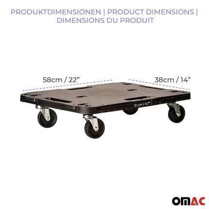 Rollbrett Transportroller Möbelroller Transporter 543 kg Möbelbeweger Trittbret