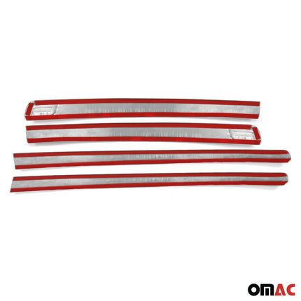 Seitentürleiste Türleisten Türschutzleisten für VW Amarok 2010-2021 Edelstahl 4x