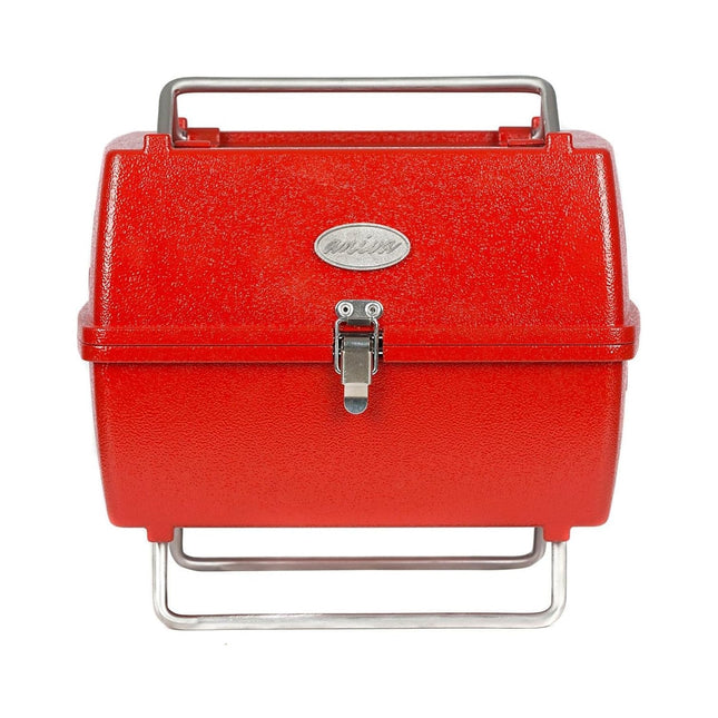 Holzkohlegrill Tragbarer Grill Garten Outdoor Rot Picknickgrill 13-teilig BBQ