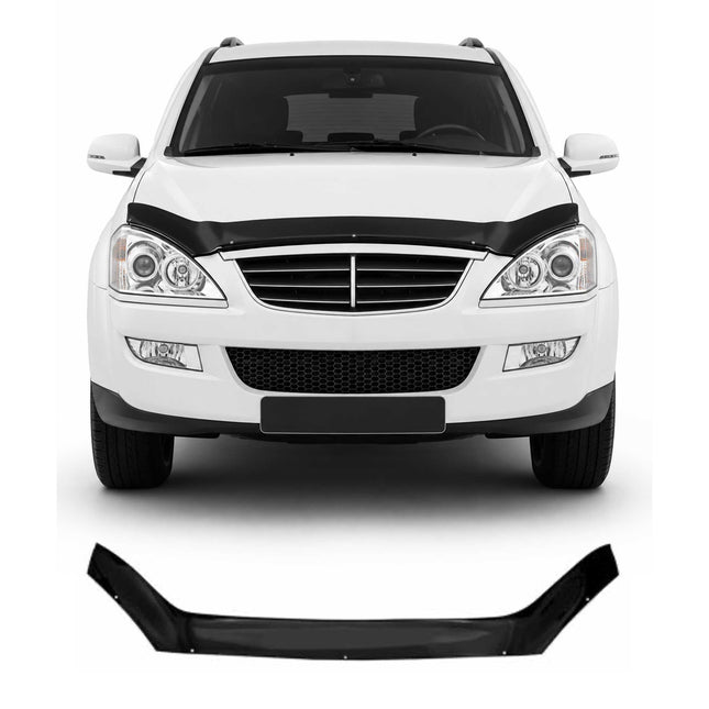 Motorhaube Deflektor Insektenschutz für Ssangyong Kyron 2005-2015 Dunkel