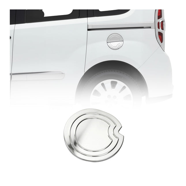 Tankdeckel Blenden Tankverschluss für Fiat Doblo 2010-2021 Edelstahl Chrom