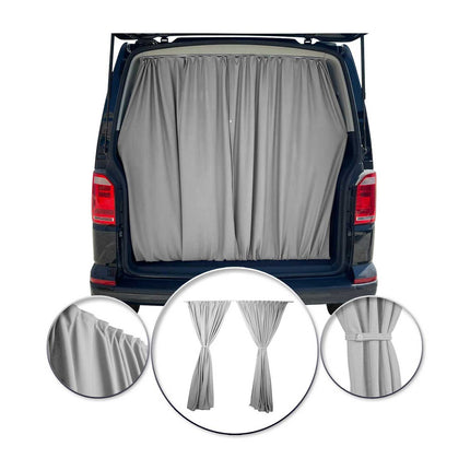 Maß Gardinen Sonnenschutz für Mercedes T Klasse Citan Heckklappe Vorhänge Grau