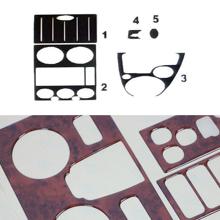 Innenraum Dekor Cockpit für Ford Fusion 2002-2005 Wurzelholz Optik 5tlg