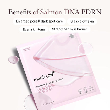 Medicube PDRN Pink Collagen Gel Mask 28g Sheet