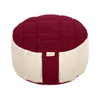 aubergine / natur / Buchweizenschalen / 30 x 30 x 13 cm