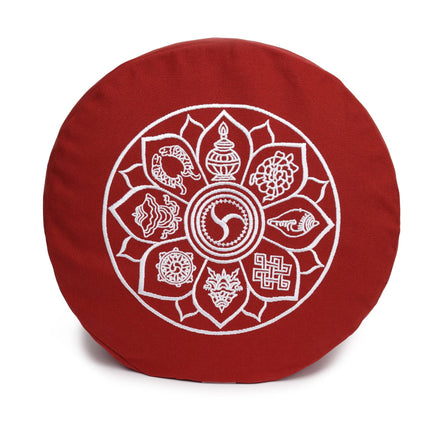 Meditationskissen Glückssitz® 8 Glückverheißende Symbole