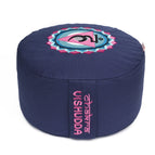 dunkelblau / Symbol: Chakra Kehlkopf-Chakra (Vishudda) / Buchweizenschalen / 33 x 33 x 15 cm