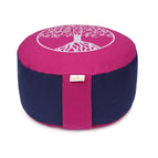 magenta / dunkelblau / Buchweizenschalen / 33 x 33 x 15 cm