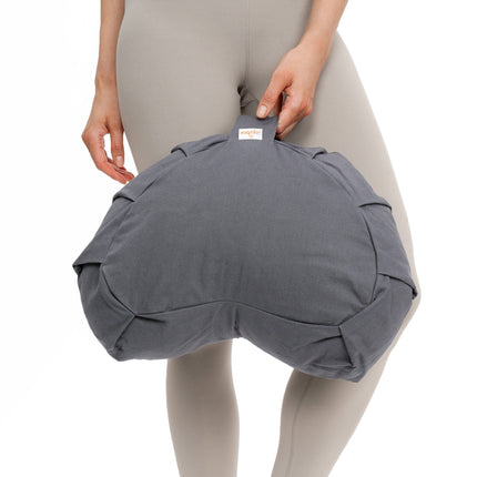 Meditationskissen Zafu ZEN Halbmond BASIC mit ZIP