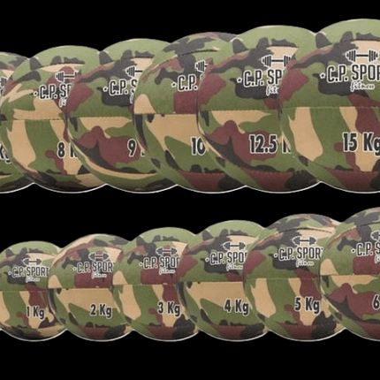 SEO. Medizinball Camouflage von: 0,5 kg bis 15 kg - C.P. Sports - K5 - 0.5 Kg Linkreich
