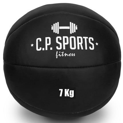 SEO. Medizinball Schwarz Kunstleder - verschiedene Größen - C.P. Sports - K5 - 7 Kg Linkreich