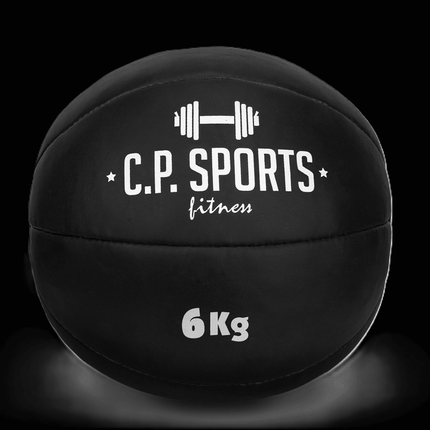 SEO. Medizinball Schwarz Kunstleder - verschiedene Größen - C.P. Sports - K5 - 6 Kg Linkreich