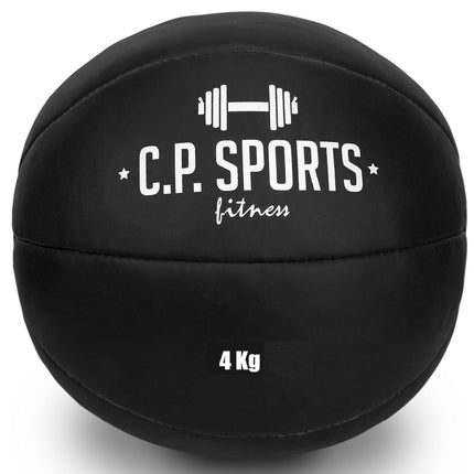 SEO. Medizinball Schwarz Kunstleder - verschiedene Größen - C.P. Sports - K5 - 4 Kg Linkreich