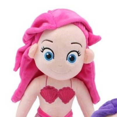 SEO. Meerjungfrau Kuscheltier - Mermaid Plüschtier Stofftier - Rosa Linkreich