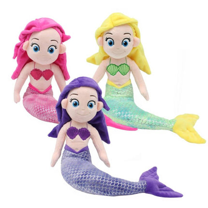 SEO. Meerjungfrau Kuscheltier - Mermaid Plüschtier Stofftier - Rosa Linkreich