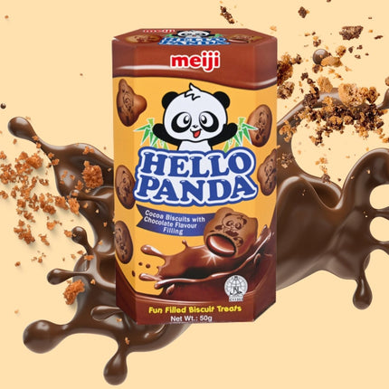 SEO. Meiji Hello Panda Schokokekse mit Schokoladenfüllung 50g - Linkreich
