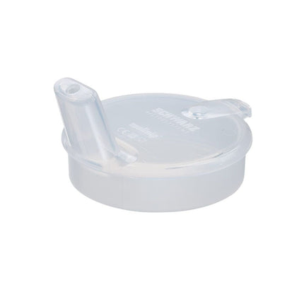 melinip Schnabelbecher ECO Trinkdeckel 4 mm Auslass farblos-natur | Beutel (10 Stück)