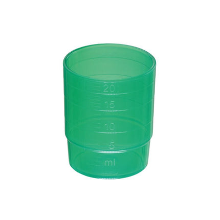 melipul MEHRWEG-Medikamentenbecher, stapelbar, 25ml