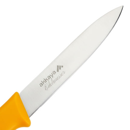 Messerset 5-teilig, Edelstahl aus Solingen, orange, Akkaya Küchenmesser