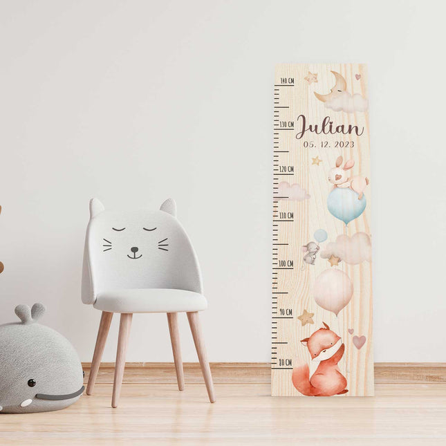 SEO. Messlatte mit Namen für Kinder im Ballon Design - Linkreich