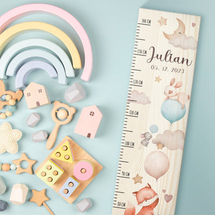 SEO. Messlatte mit Namen für Kinder im Ballon Design - Linkreich