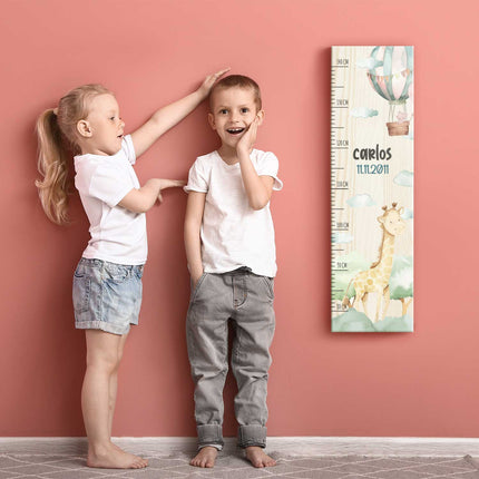 SEO. Messlatte mit Namen für Kinder im Giraffe Design - Linkreich