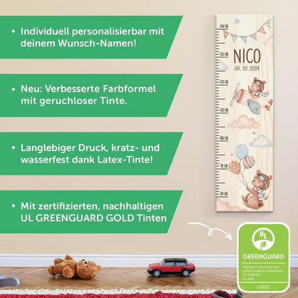 SEO. Messlatte mit Namen für Kinder im Pilot Design - Linkreich