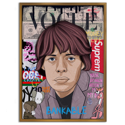 Mick Jagger - Leinwandbild Pop Art (Canvas) kaufen bei Linkreich – Jetzt entdecken!