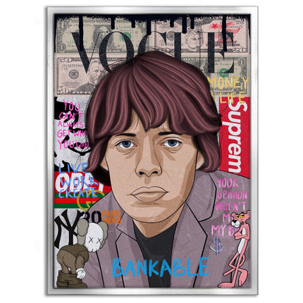Mick Jagger - Leinwandbild Pop Art (Canvas) kaufen bei Linkreich – Jetzt entdecken!