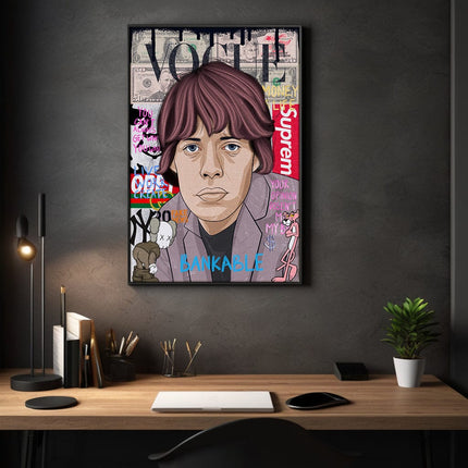 Mick Jagger - Leinwandbild Pop Art (Canvas) kaufen bei Linkreich – Jetzt entdecken!
