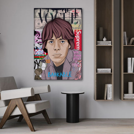 Mick Jagger - Leinwandbild Pop Art (Canvas) kaufen bei Linkreich – Jetzt entdecken!