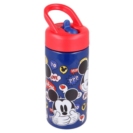 SEO. Micky Maus Plastik Flasche 410 ml Trinkflasche Sportflasche - Linkreich