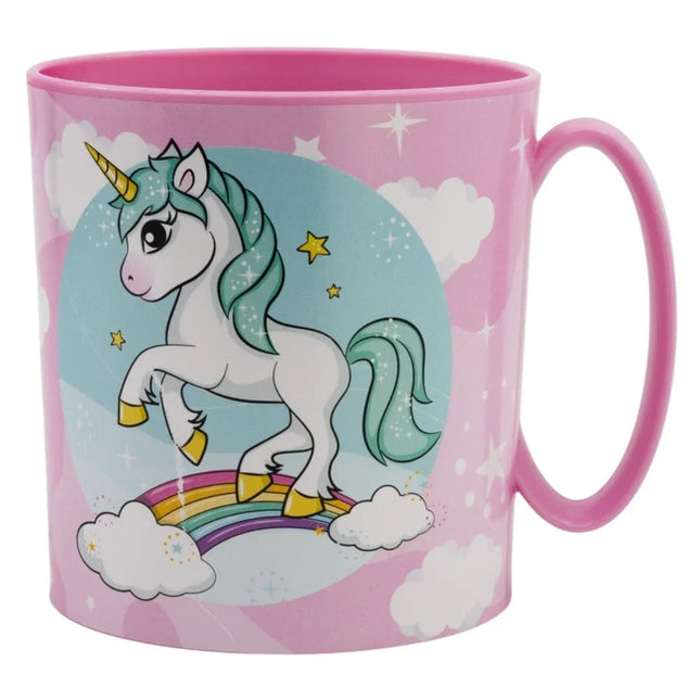 Einhorn Plastiktasse Becher 390ml Tasse für Kinder