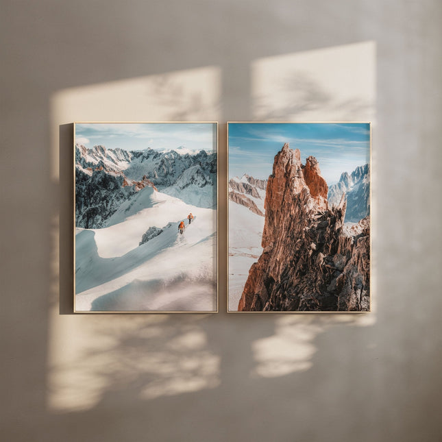 Midi Arête and Aiguille d'Entrèves Mountain Photography Prints
