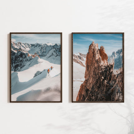 Midi Arête and Aiguille d'Entrèves Mountain Photography Prints