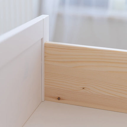 SEO. Milano Elite Massivholz Kiefer Vitrine 1.3 | Farbe Weiß/Kiefer - Linkreich